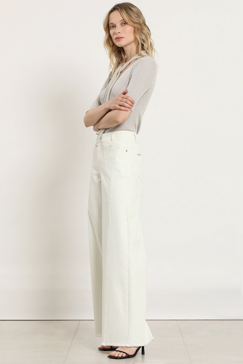 JEANS COLOR EXTRA PALAZZO, CRUDO LIOLA - 2