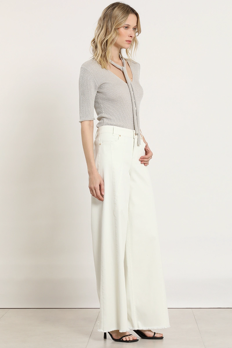 JEANS COLOR EXTRA PALAZZO, CRUDO LIOLA - 3
