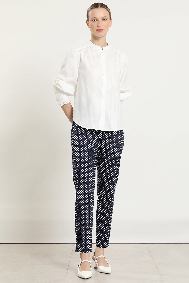 BLUSA ALGODON, FANTASIA RAYAS, CRUDO LIOLA - 2