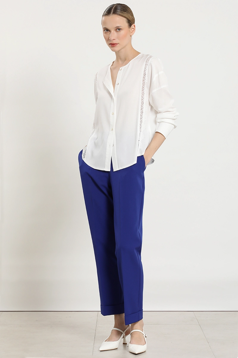 BLUSA APLICACION ENCAJE, CRUDO LIOLA - 3
