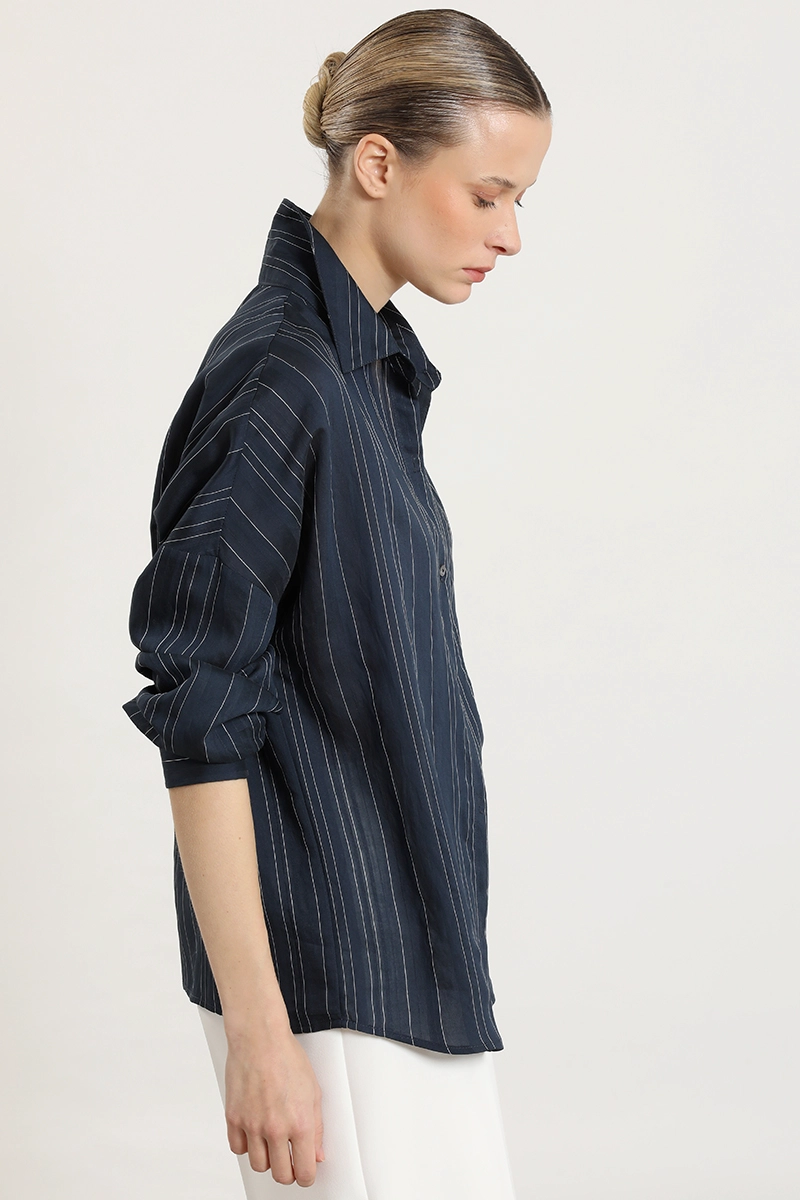 BLUSA FANTASIA RAYAS, AZUL LIOLA - 3