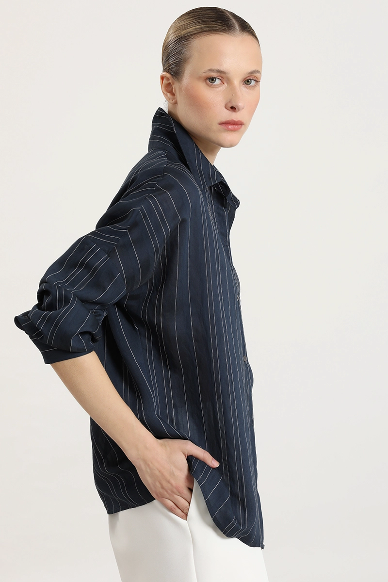BLUSA FANTASIA RAYAS, AZUL LIOLA - 4