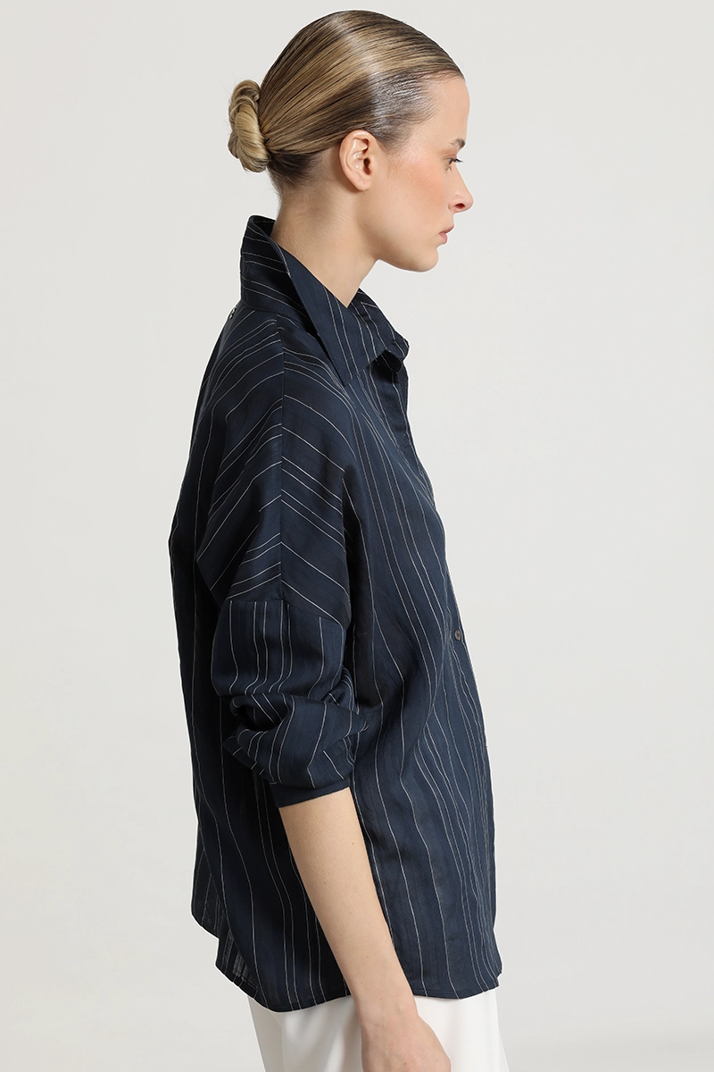 BLUSA FANTASIA RAYAS, AZUL LIOLA - 5