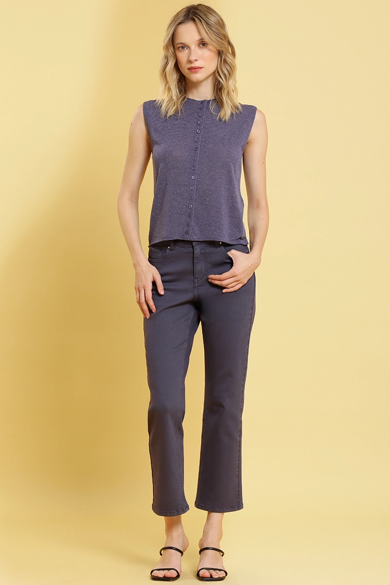 CARDIGAN PUNTO, AZUL LIOLA - 4