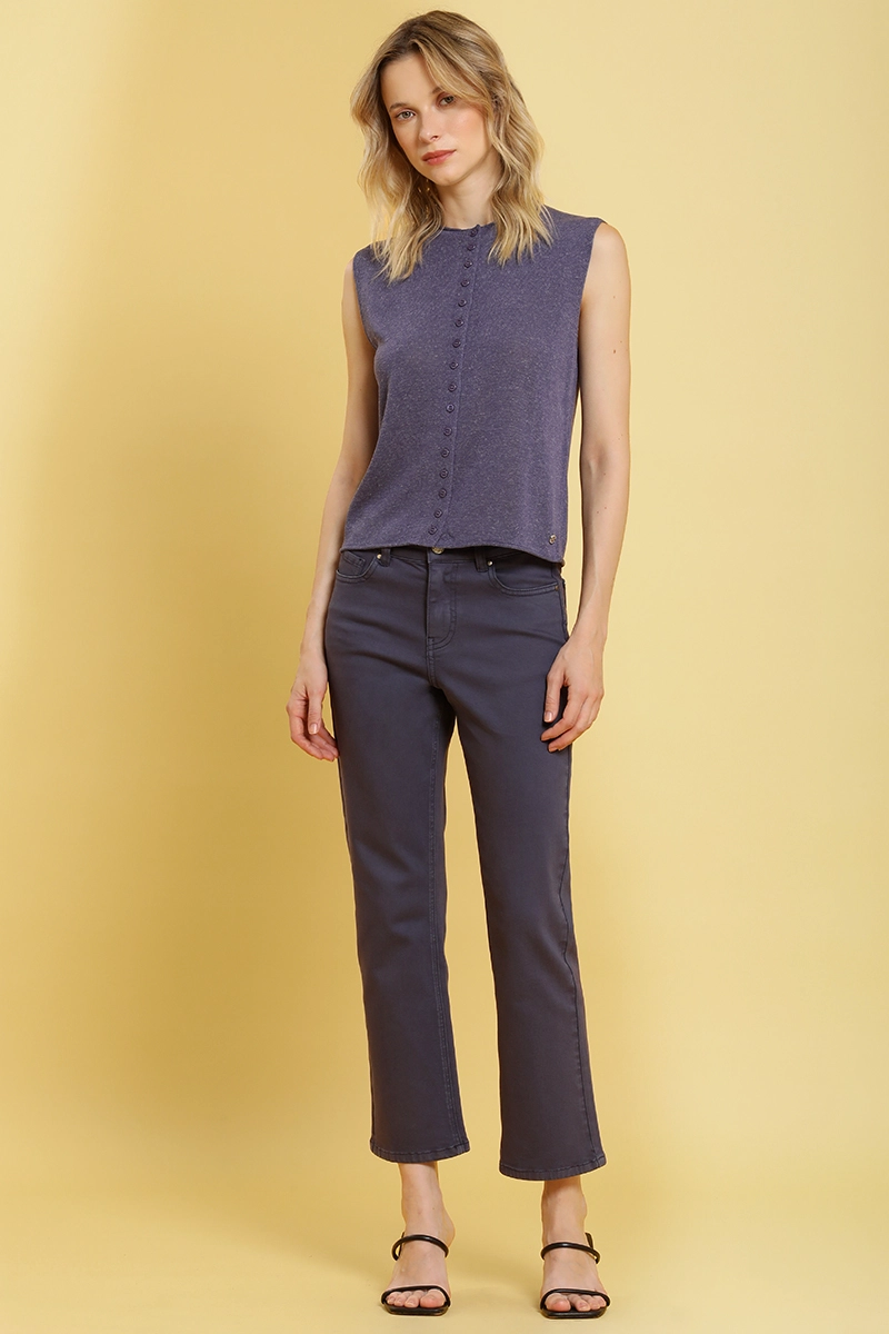 JEANS COLOR SLIM, AZUL MARINO LIOLA - 1