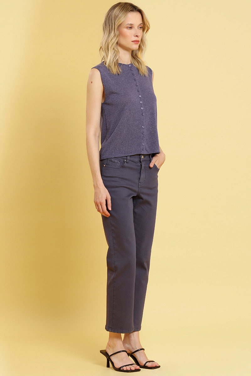 JEANS COLOR SLIM, AZUL MARINO LIOLA - 3