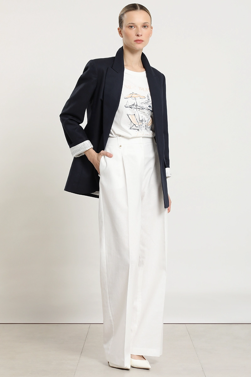 BLAZER CON FORRO CONTRASTE, AZUL LIOLA - 2