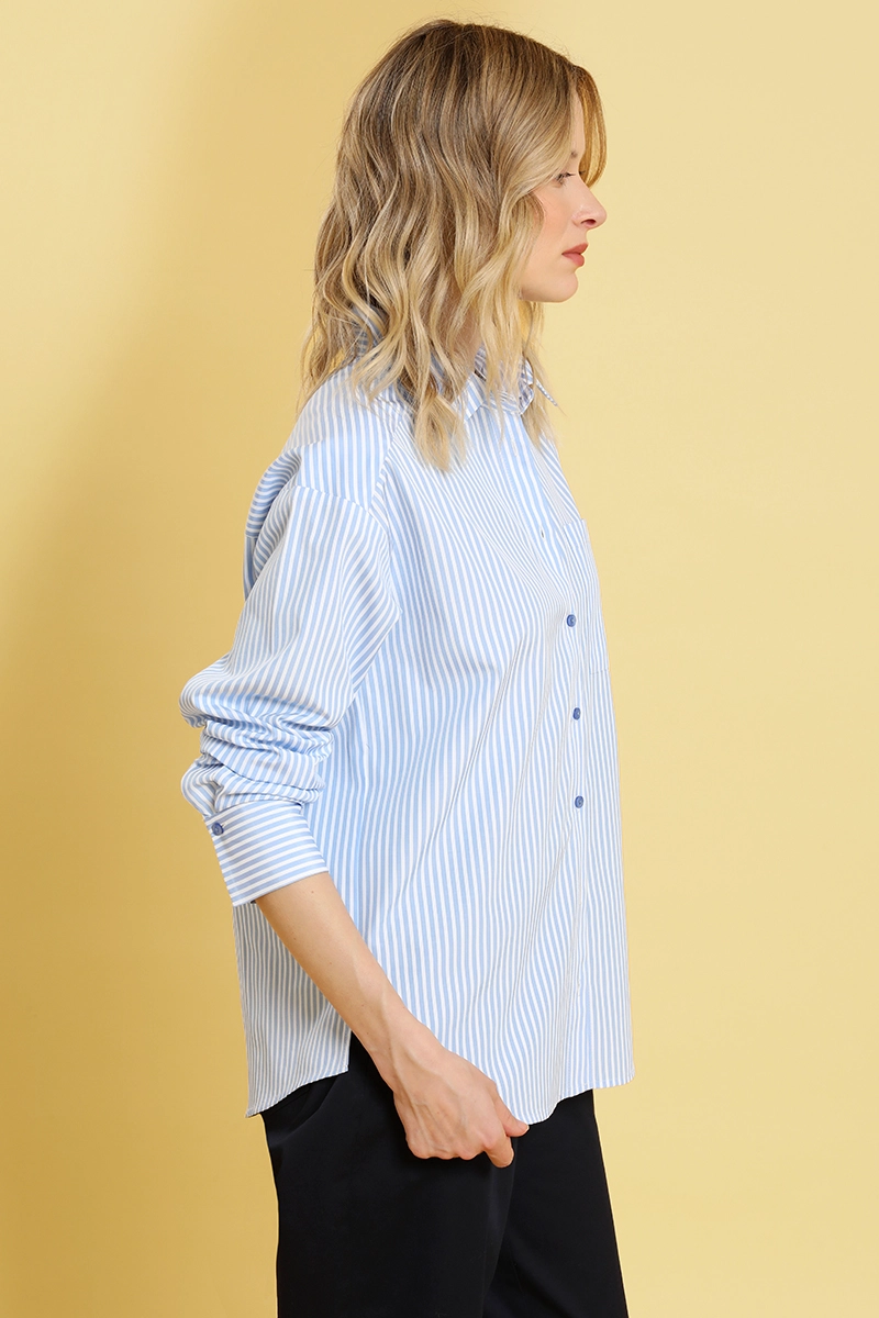 BLUSA FANTASIA RAYAS, CELESTE LIOLA - 4