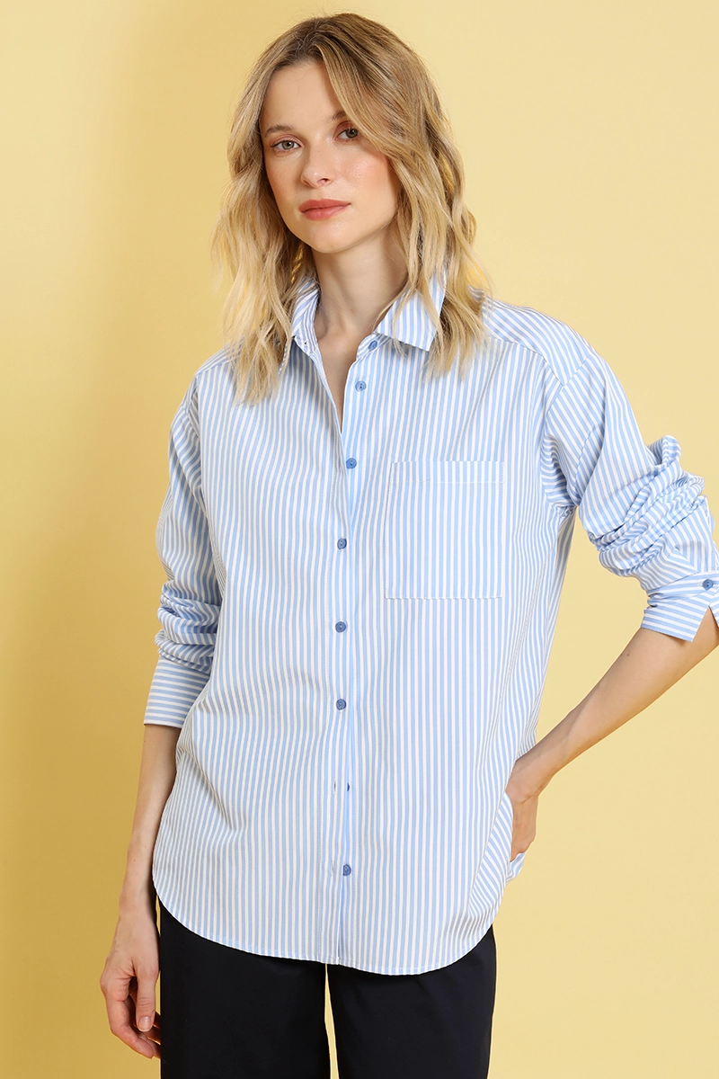 BLUSA FANTASIA RAYAS, CELESTE LIOLA - 5