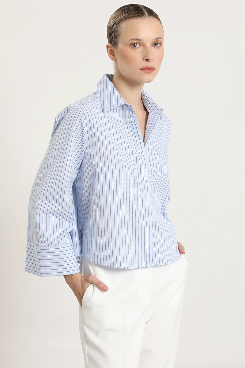 BLUSA CROP FANTASIA RAYAS, CELESTE LIOLA - 3