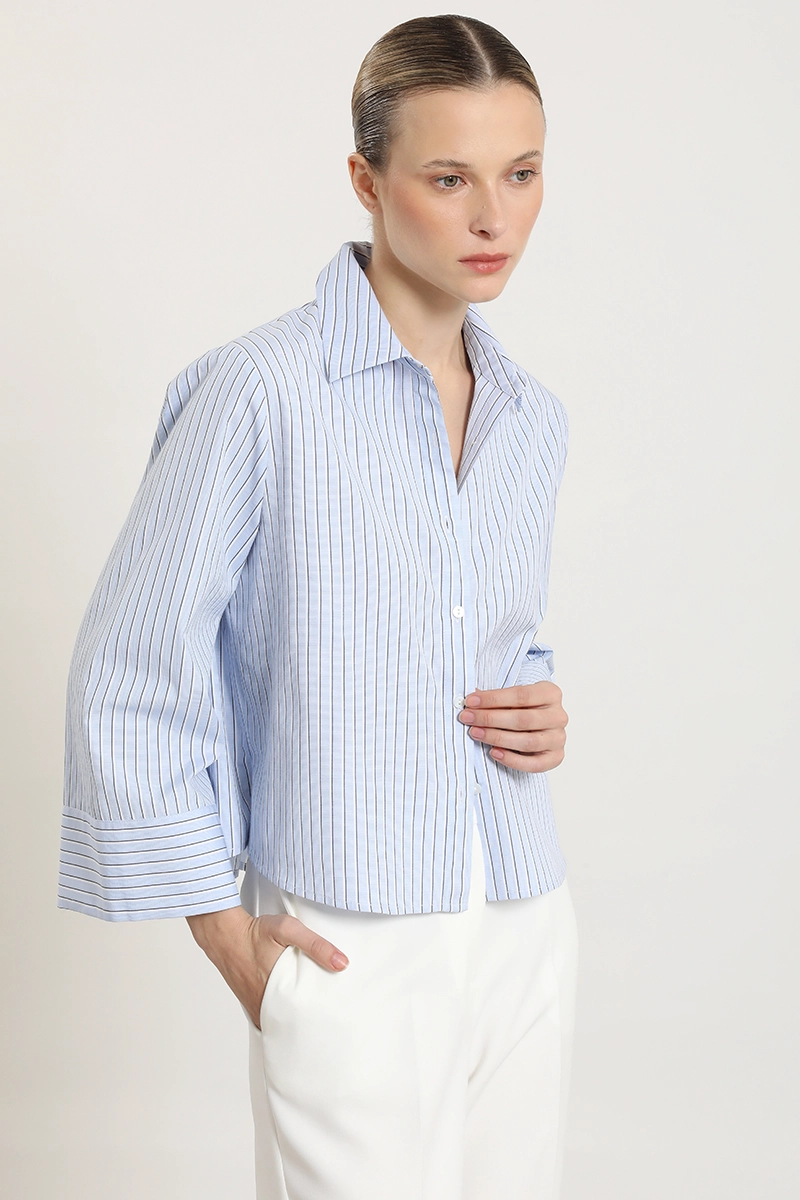 BLUSA CROP FANTASIA RAYAS, CELESTE LIOLA - 4