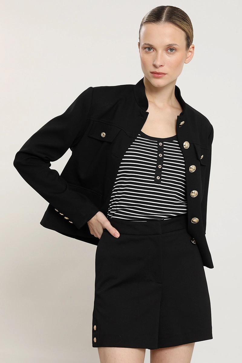 CHAQUETA BOTONES FANTASIA, NEGRO LIOLA - 4