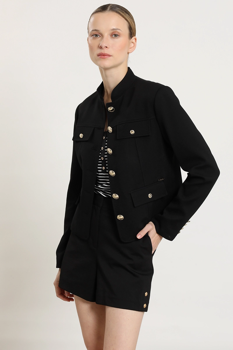 CHAQUETA BOTONES FANTASIA, NEGRO LIOLA - 5