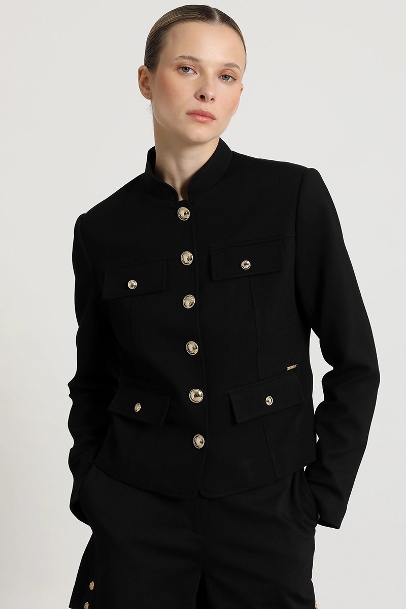 CHAQUETA BOTONES FANTASIA, NEGRO LIOLA - 8