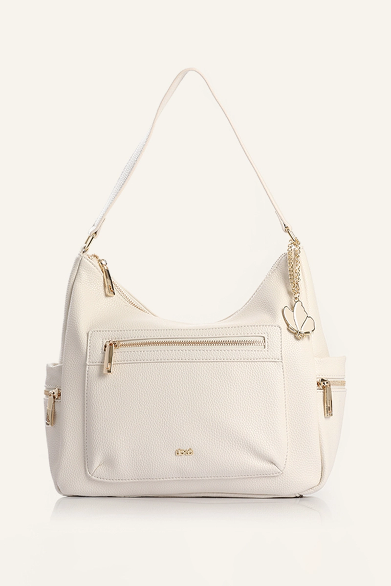CARTERA CHARM SIMIL CUERO BEIGE LIOLA - 1
