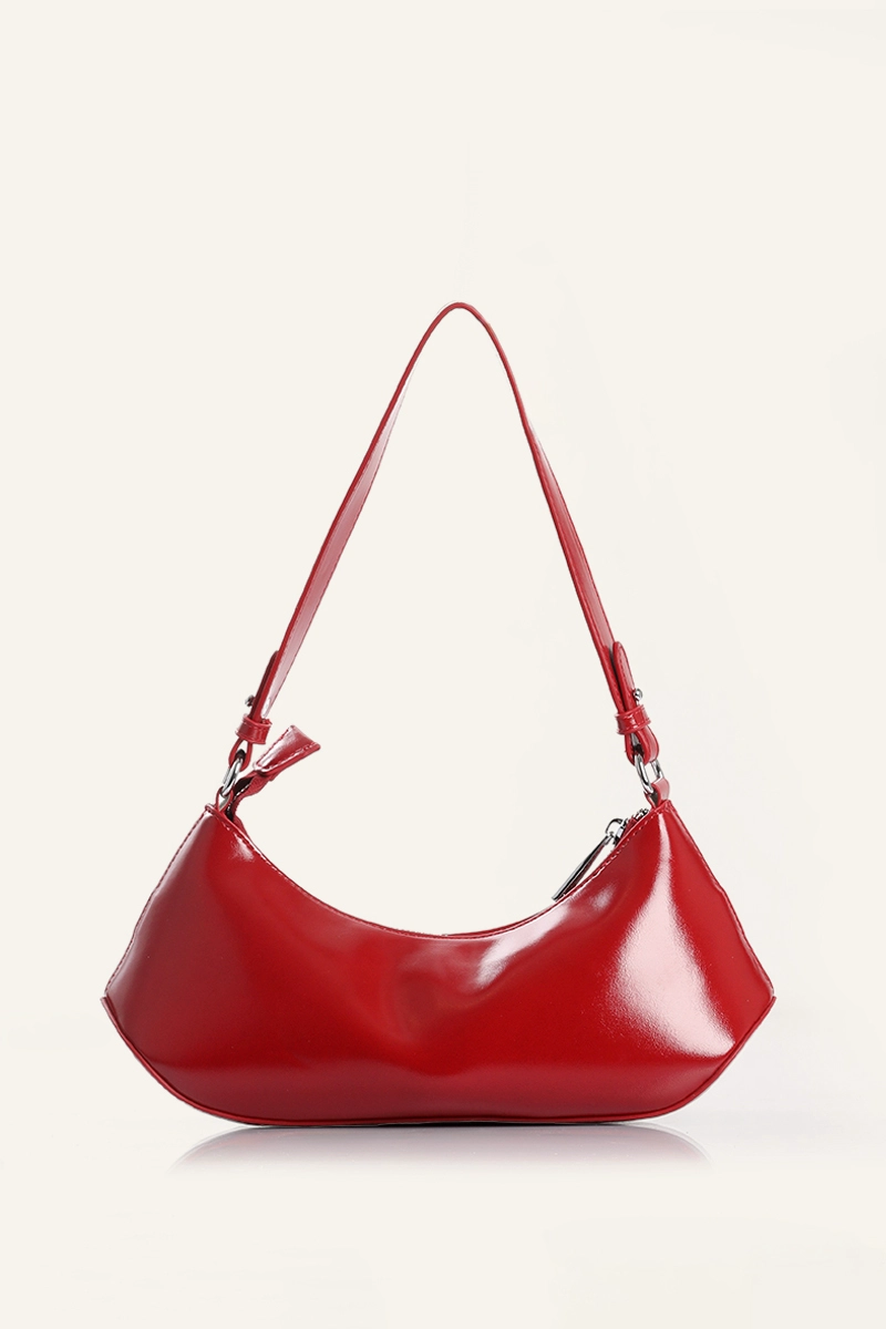 CARTERA OJETILLOS SIMIL CUERO ROJO LIOLA - 3