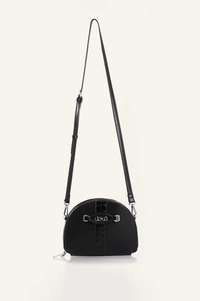 CARTERA SIMIL CUERO CROCCO NEGRO LIOLA - 4