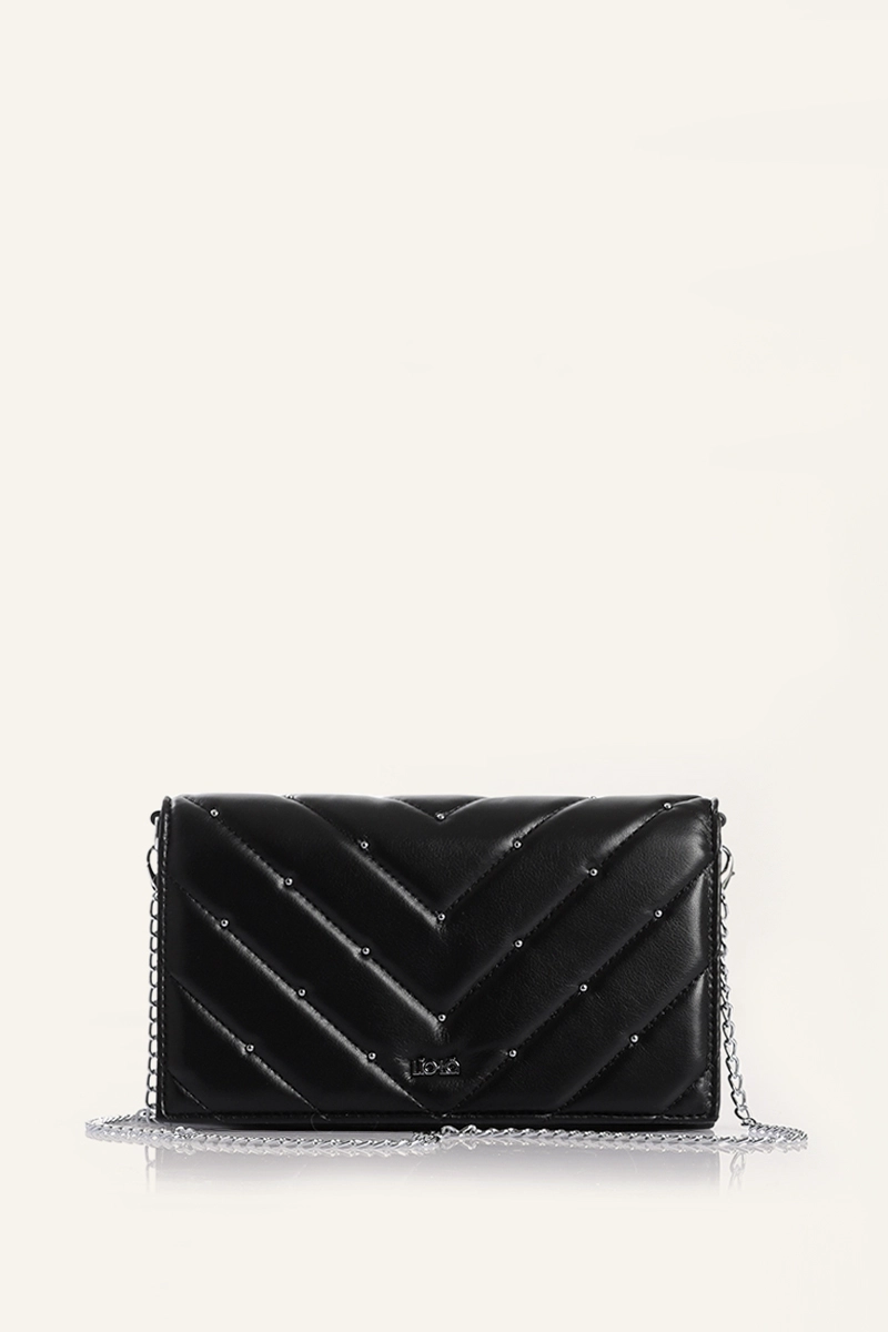 SOBRE TACHAS SIMIL CUERO NEGRO LIOLA - 1