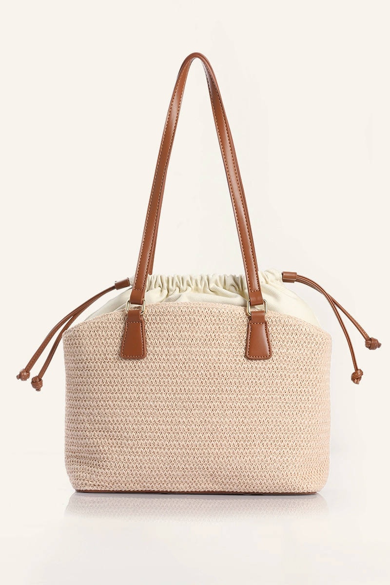 CARTERA CHARM SIMIL RAFIA BEIGE LIOLA - 3