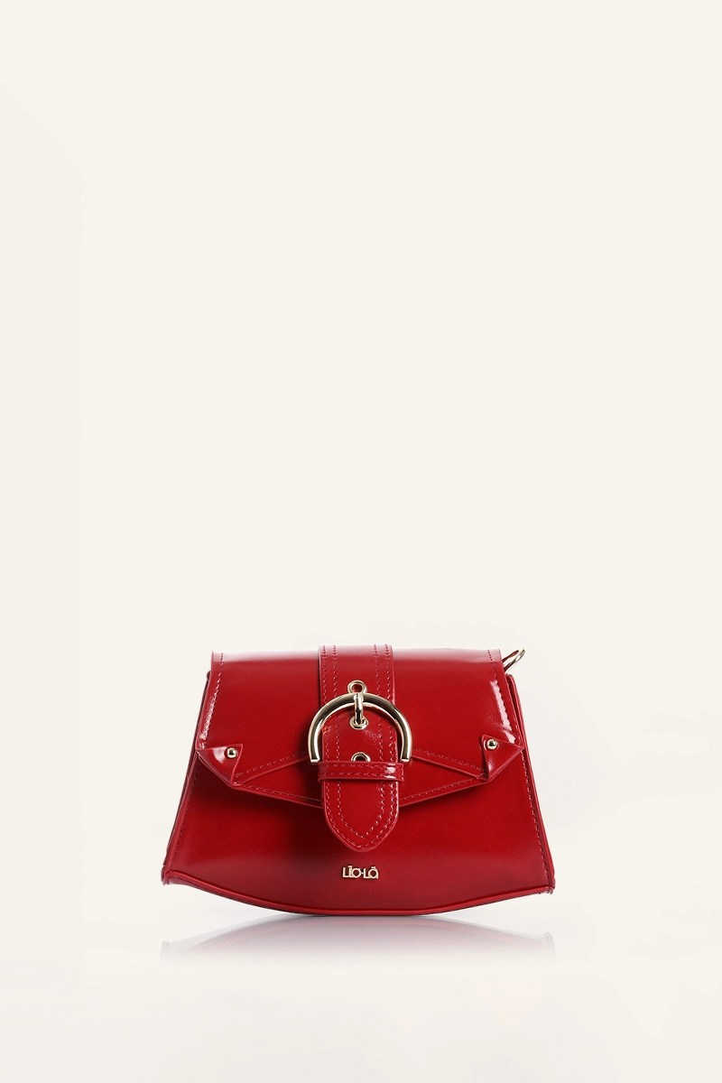 CARTERA HEBILLA SIMIL CUERO ROJO LIOLA - 1