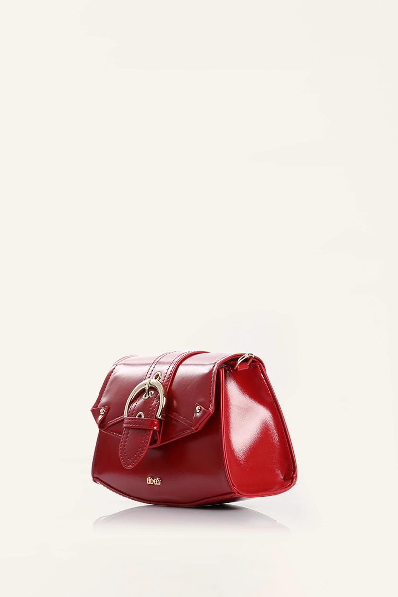 CARTERA HEBILLA SIMIL CUERO ROJO LIOLA - 2