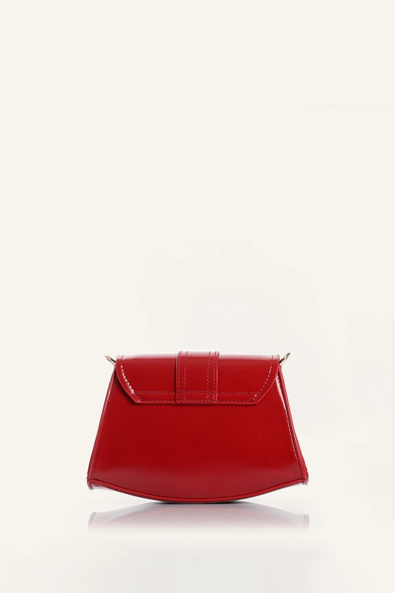 CARTERA HEBILLA SIMIL CUERO ROJO LIOLA - 3