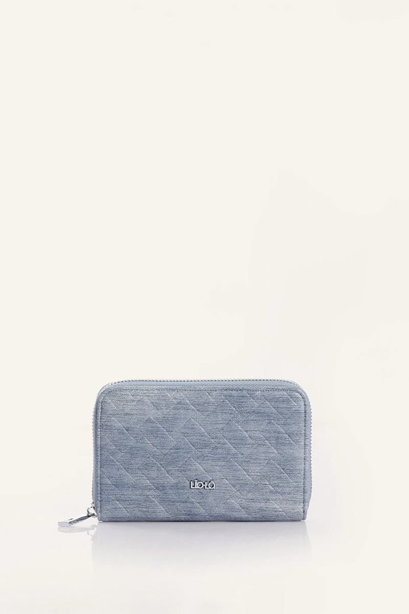 BILLETERA QUILTED SIMIL CUERO DENIM LIOLA - 1