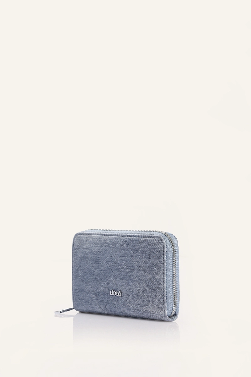 BILLETERA QUILTED SIMIL CUERO DENIM LIOLA - 2
