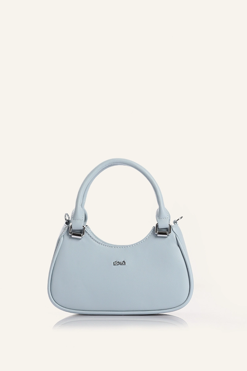 CARTERA PEQUEÑA SIMIL CUERO CELESTE LIOLA - 1