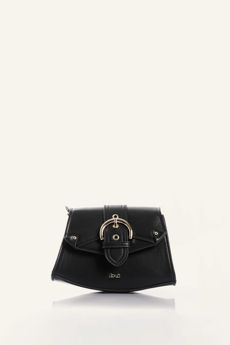 CARTERA HEBILLA SIMIL CUERO NEGRO LIOLA - 1