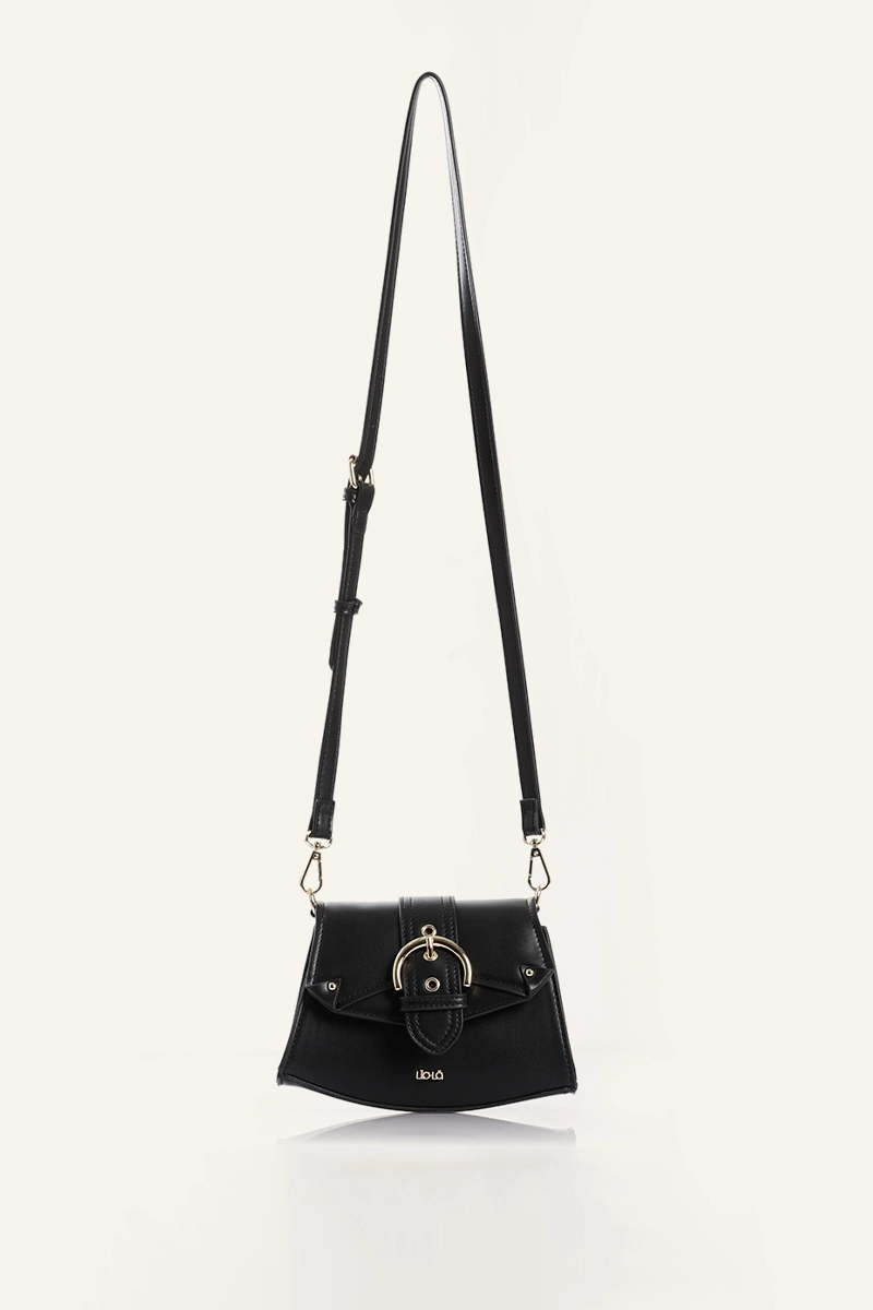 CARTERA HEBILLA SIMIL CUERO NEGRO LIOLA - 4