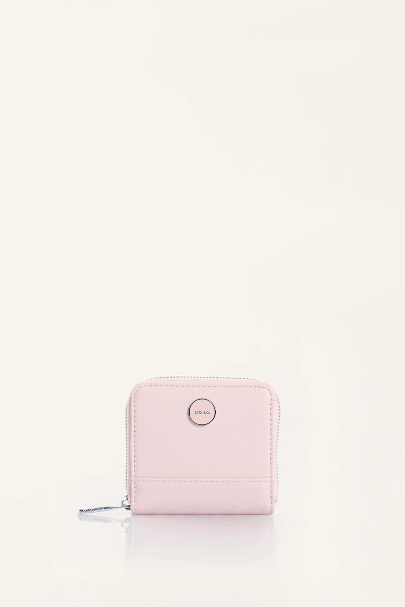 BILLETERA PEQUEÑA SIMIL CUERO ROSA LIOLA - 1