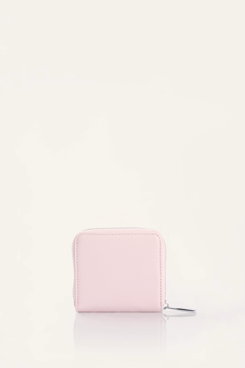 BILLETERA PEQUEÑA SIMIL CUERO ROSA LIOLA - 3