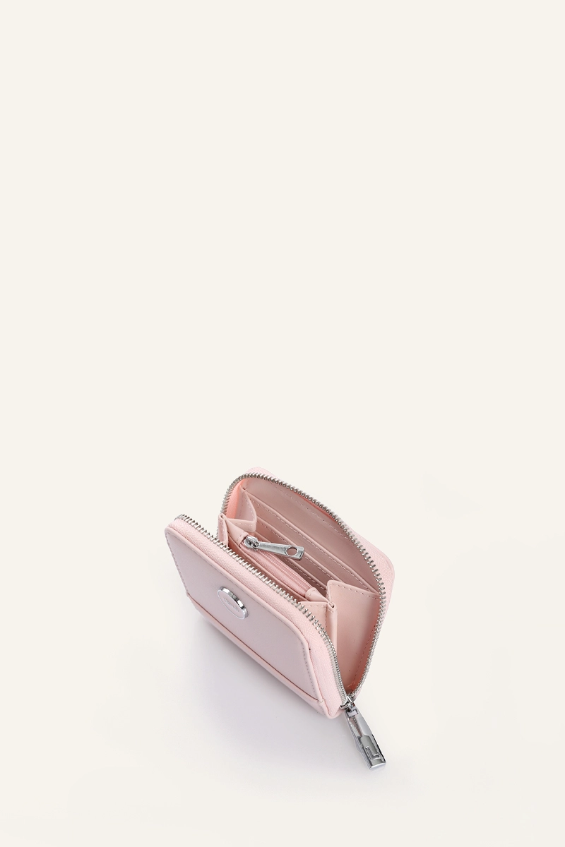 BILLETERA PEQUEÑA SIMIL CUERO ROSA LIOLA - 4