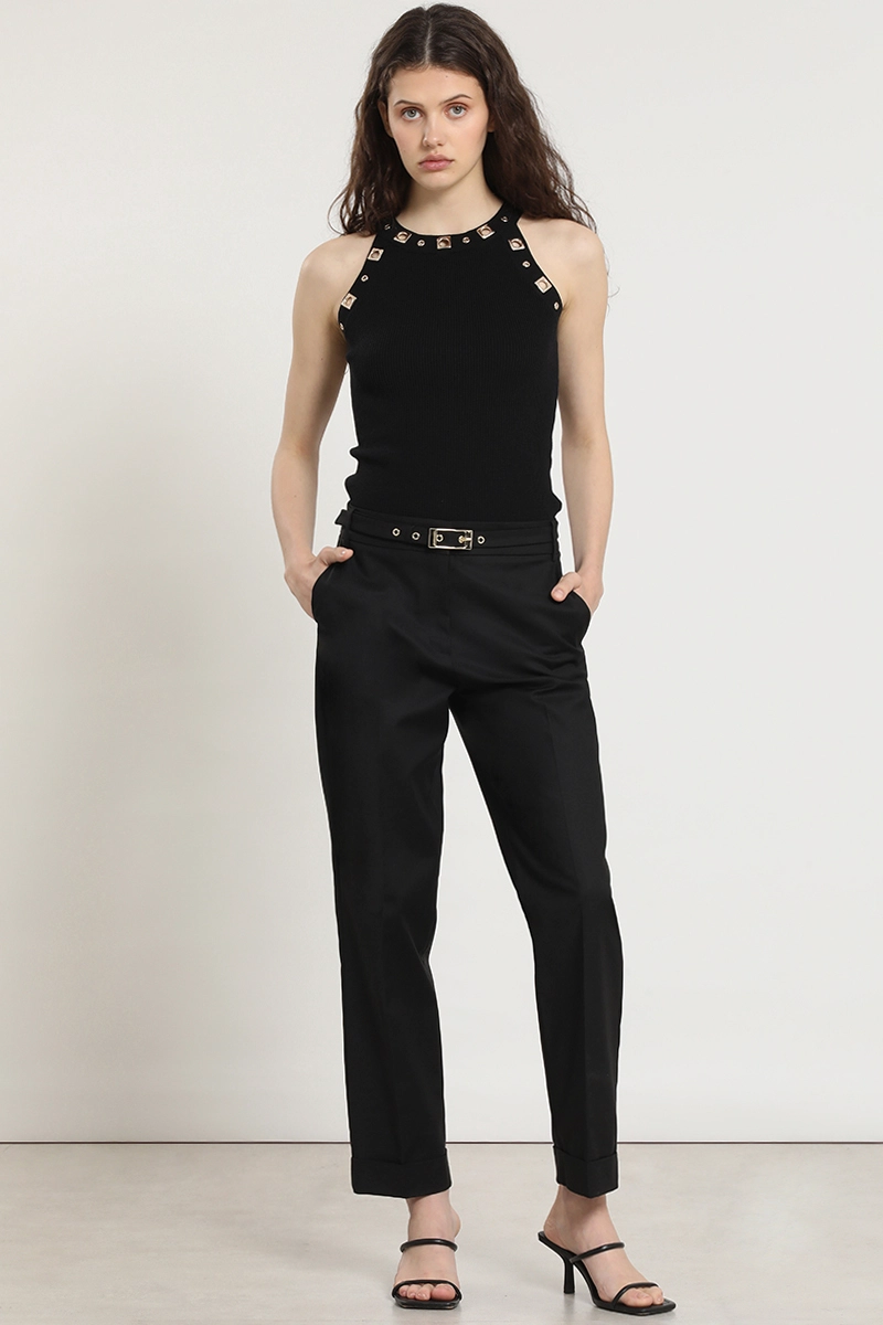 TOP PUNTO, HALTER, TACHAS, NEGRO LIOLA - 2