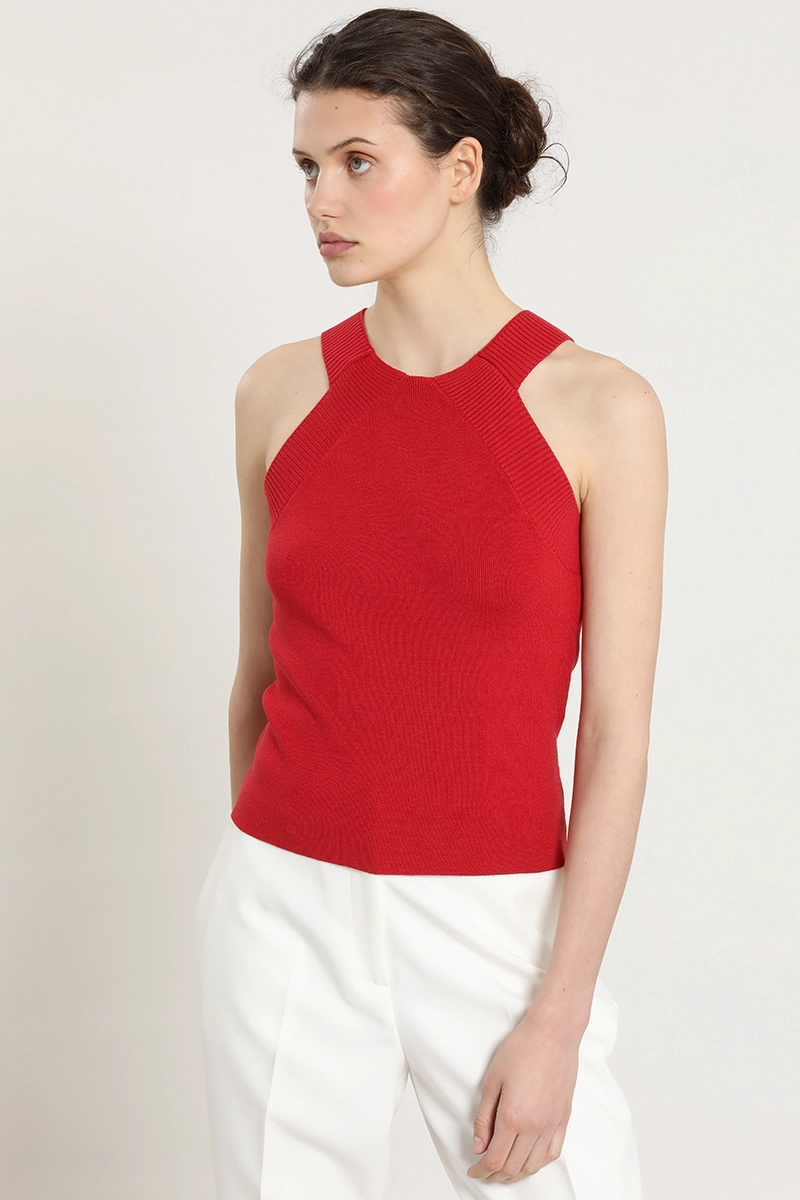 TOP PUNTO, HALTER, ROJO LIOLA - 5