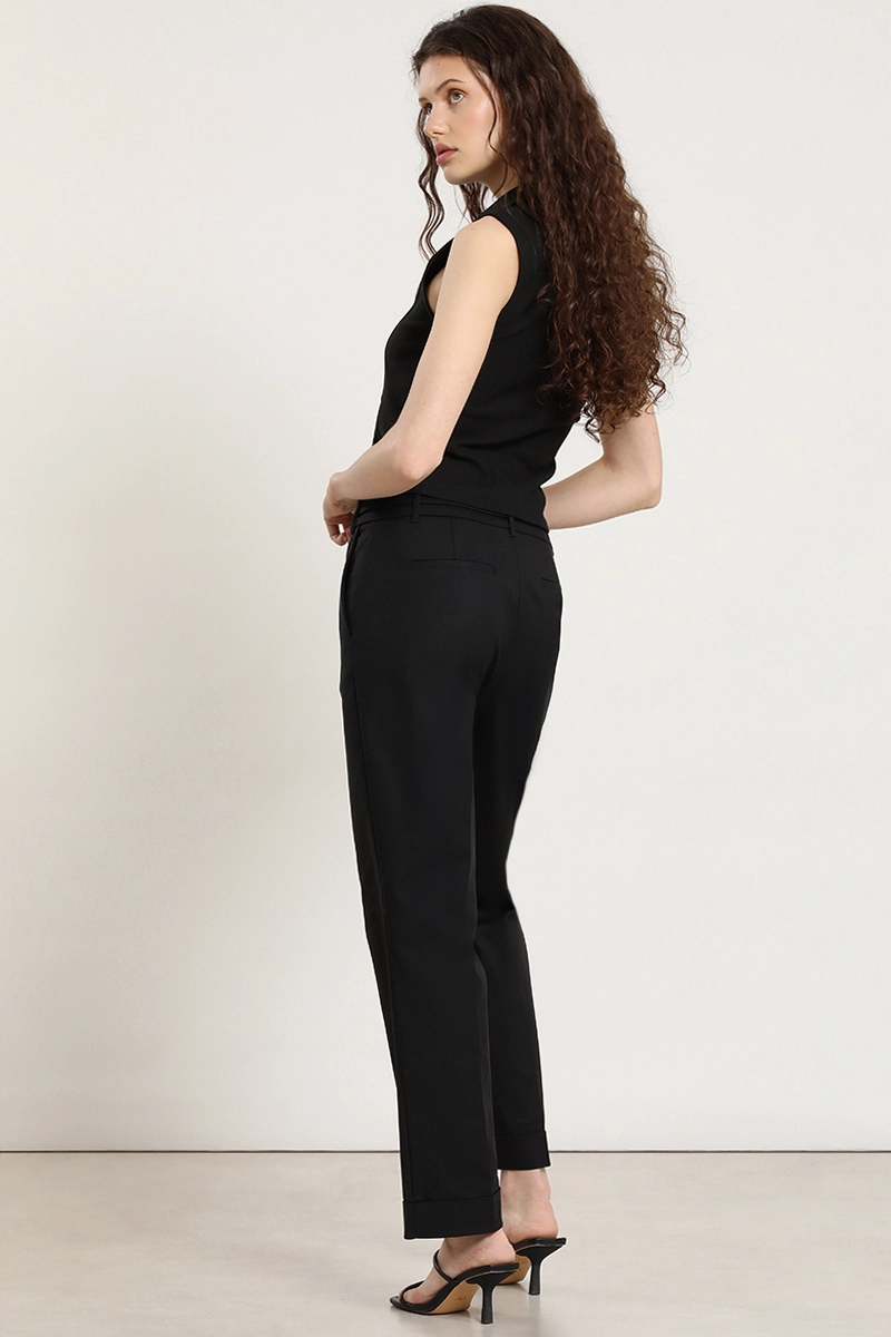PANTALON SASTRE CON CINTURON, NEGRO LIOLA - 7