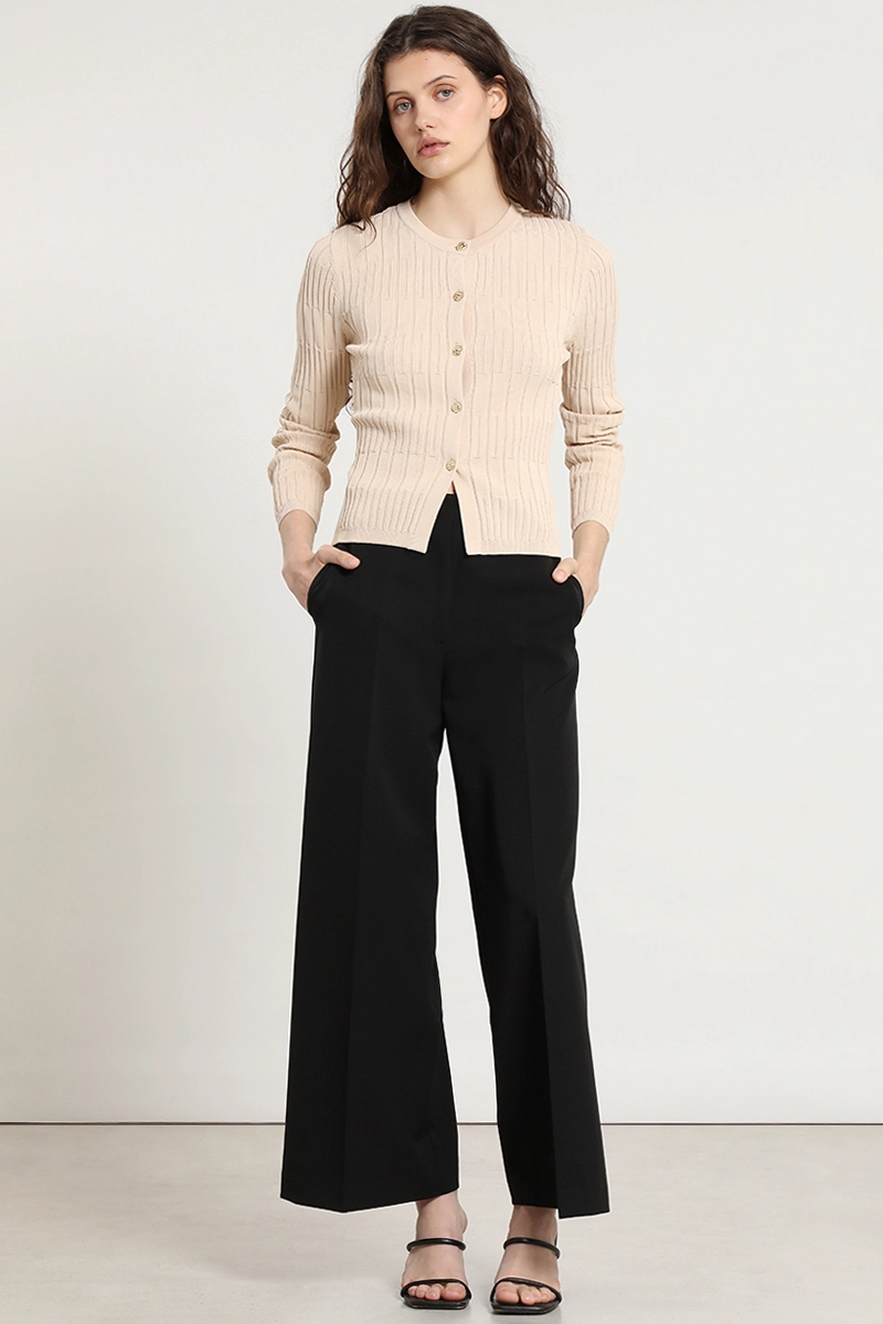 CARDIGAN PUNTO, BOTON FANTASIA, BEIGE LIOLA - 7