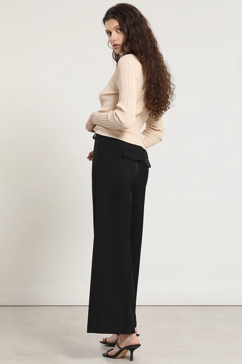 PANTALON CROPPED WIDE, NEGRO LIOLA - 4