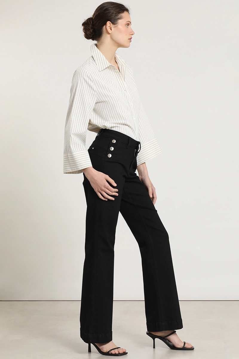 JEANS COLOR BOOTCUT, NEGRO LIOLA - 2