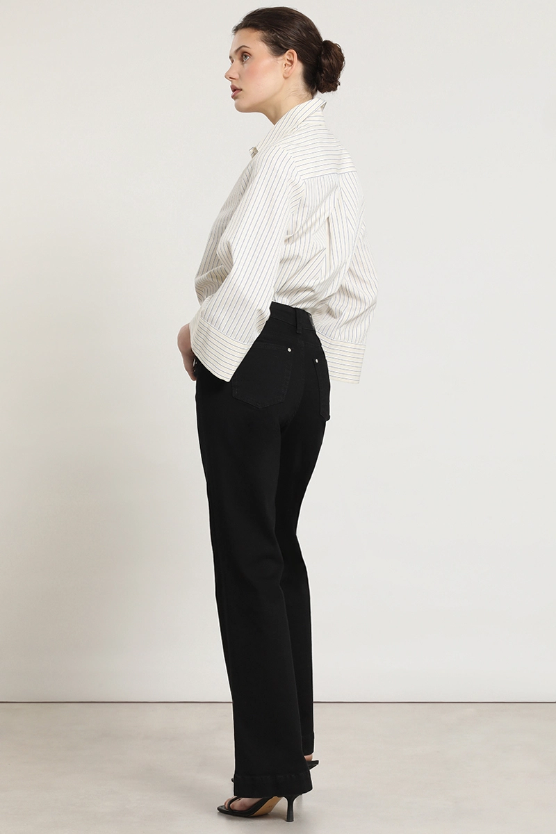 JEANS COLOR BOOTCUT, NEGRO LIOLA - 4