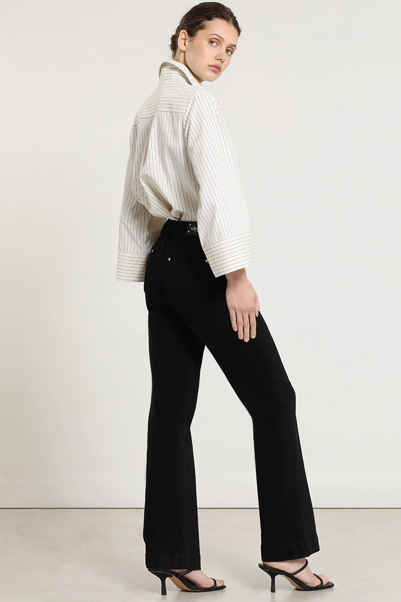 JEANS COLOR BOOTCUT, NEGRO LIOLA - 5