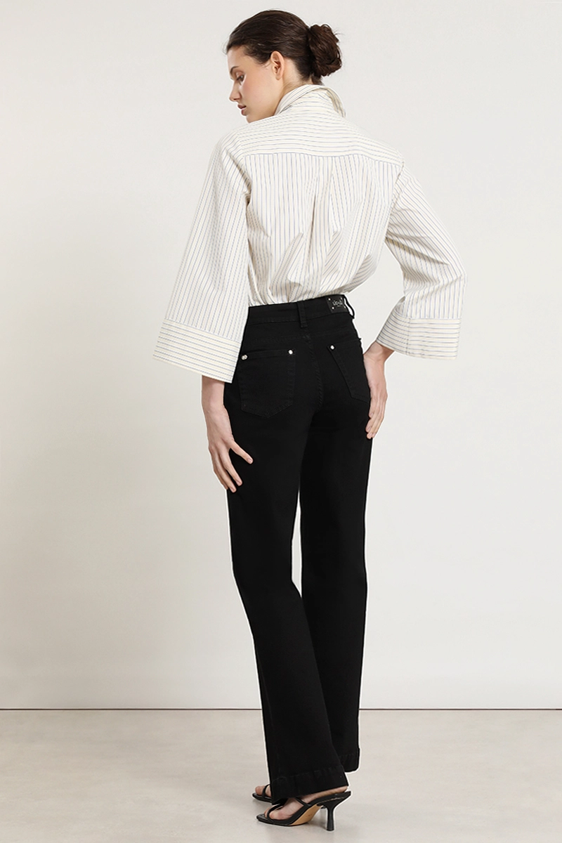 JEANS COLOR BOOTCUT, NEGRO LIOLA - 6