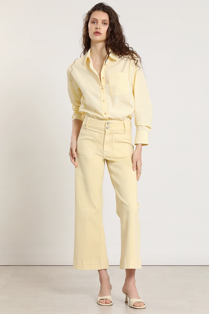 JEANS COLOR, WIDE LEG, VAINILLA LIOLA - 2