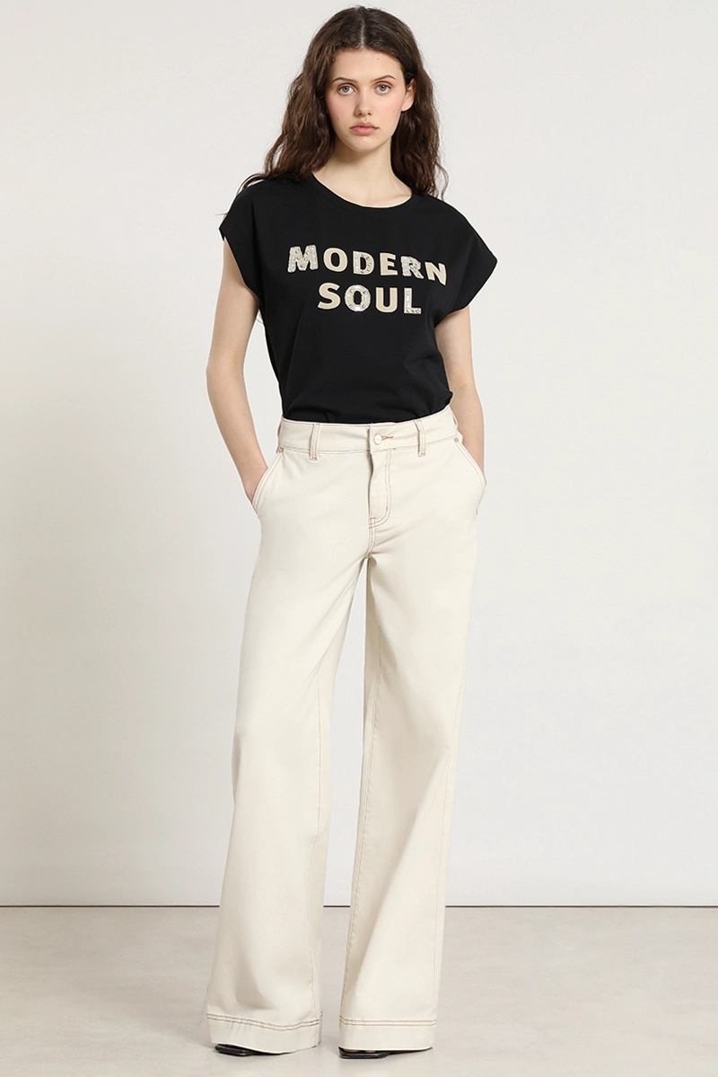 PANTALON PALAZZO, TIRO MEDIO, CRUDO LIOLA - 2