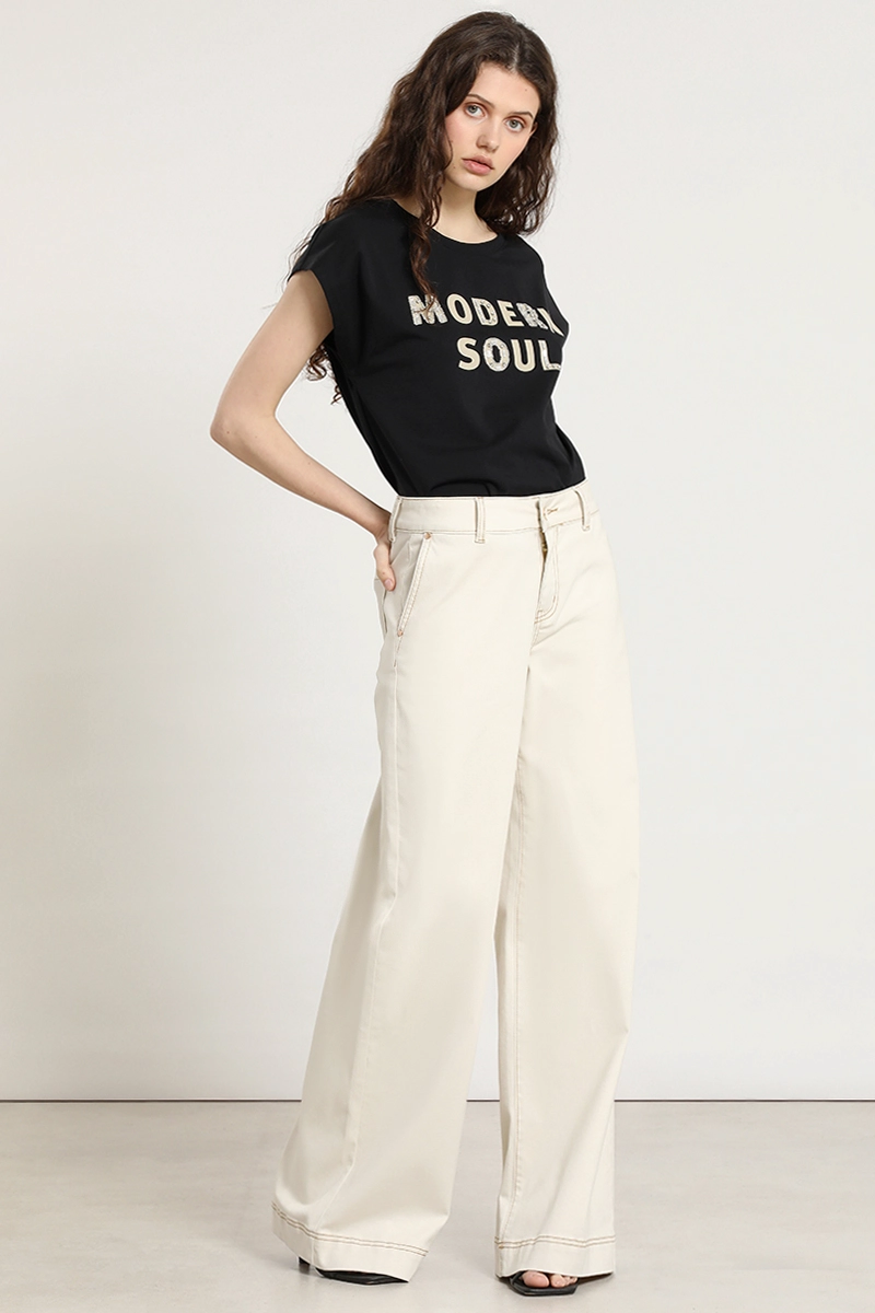 PANTALON PALAZZO, TIRO MEDIO, CRUDO LIOLA - 4
