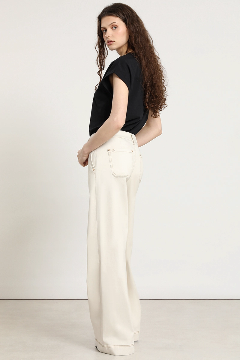 PANTALON PALAZZO, TIRO MEDIO, CRUDO LIOLA - 5