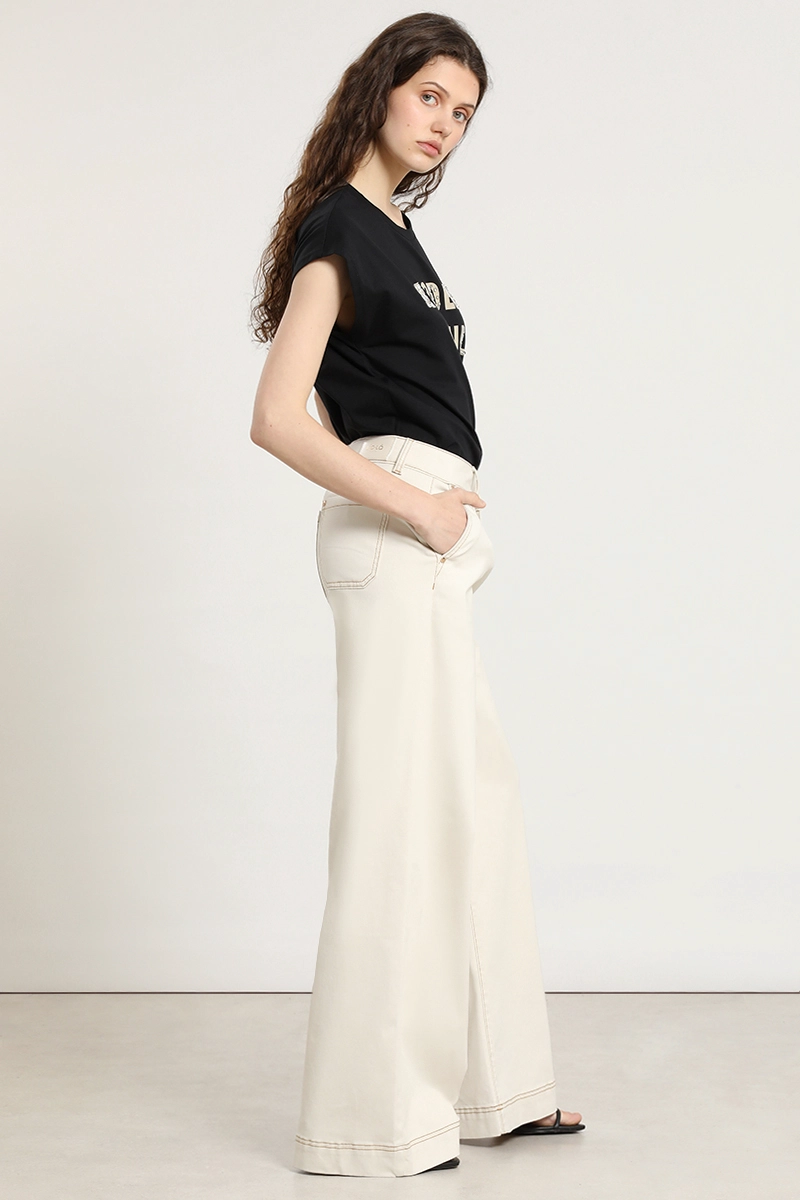 PANTALON PALAZZO, TIRO MEDIO, CRUDO LIOLA - 6