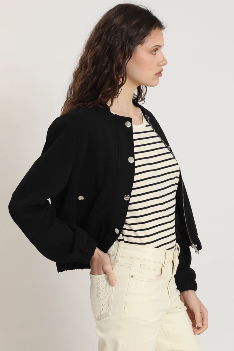 CHAQUETA BOMBER, NEGRO LIOLA - 5