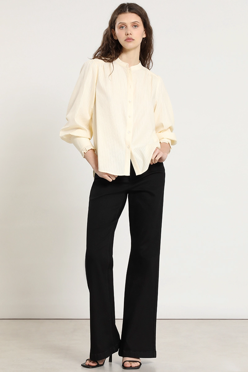 BLUSA ALGODON, FANTASIA RAYAS, VAINILLA LIOLA - 2